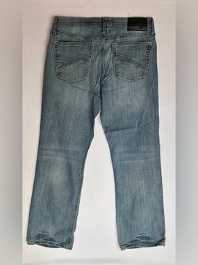 Rock & Republic Men's Faded Blue Relaxed Straight Jeans 34x32